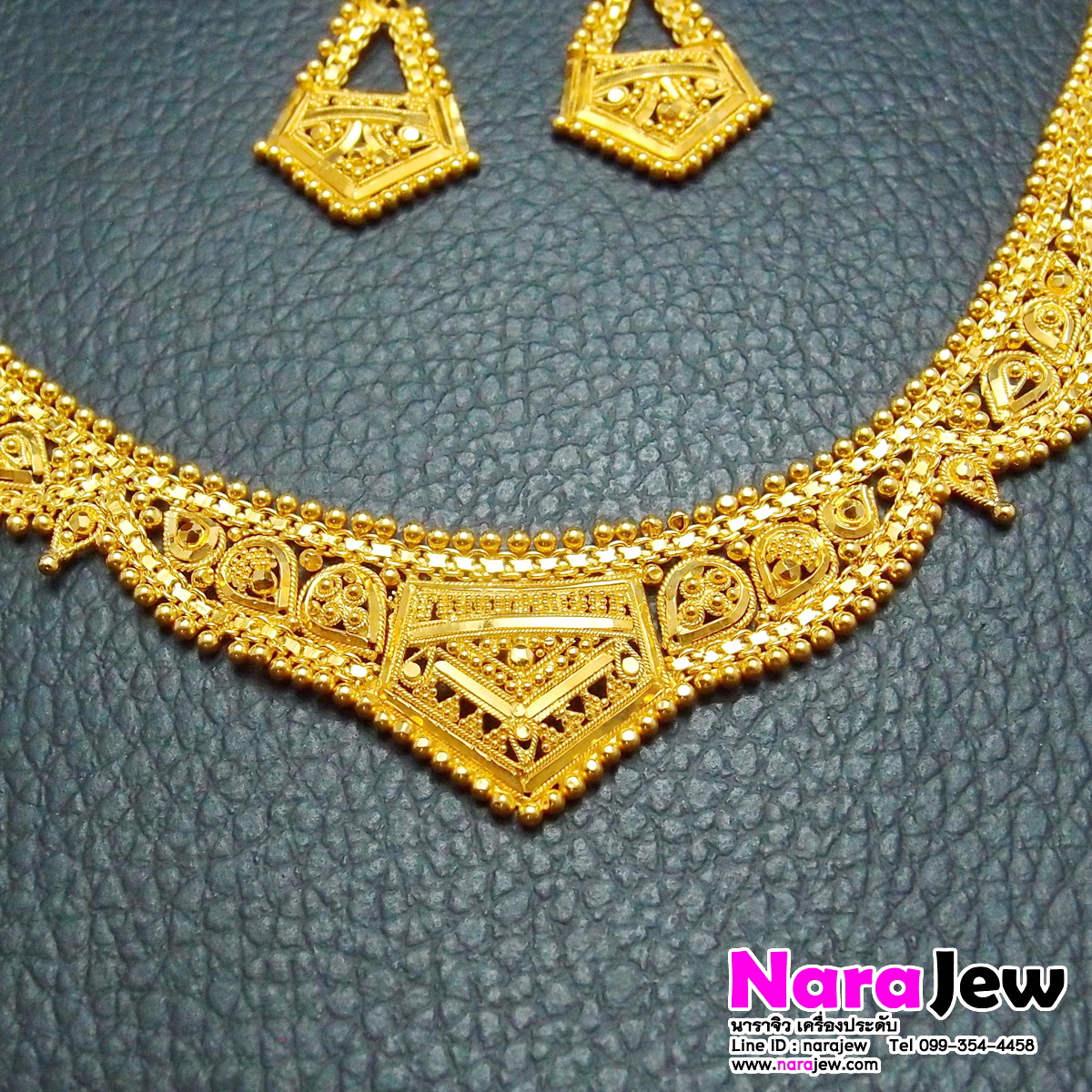 สร้อยคอทอง 22K (916) งานนอก ดูไบ งานหายาก ลวดลายละเอียด น่าสวมใส่และเก็บสะสม