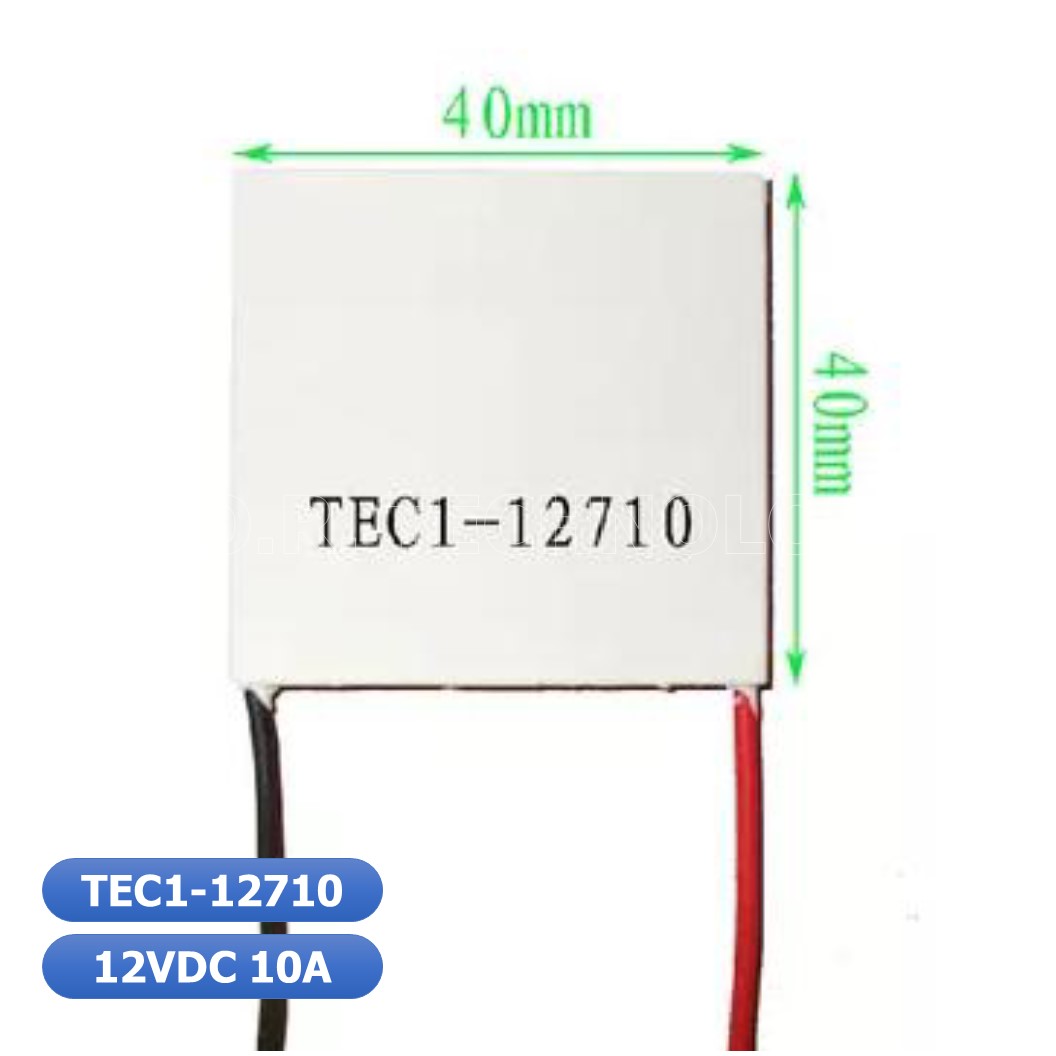 (1ชิ้น) NA180 แผ่นร้อนเย็น แผ่นเพลเทียร์ (Peltier) แผ่นทำความร้อน-เย็น ขนาด 40x40mm 12VDC 10A TEC1-12710
