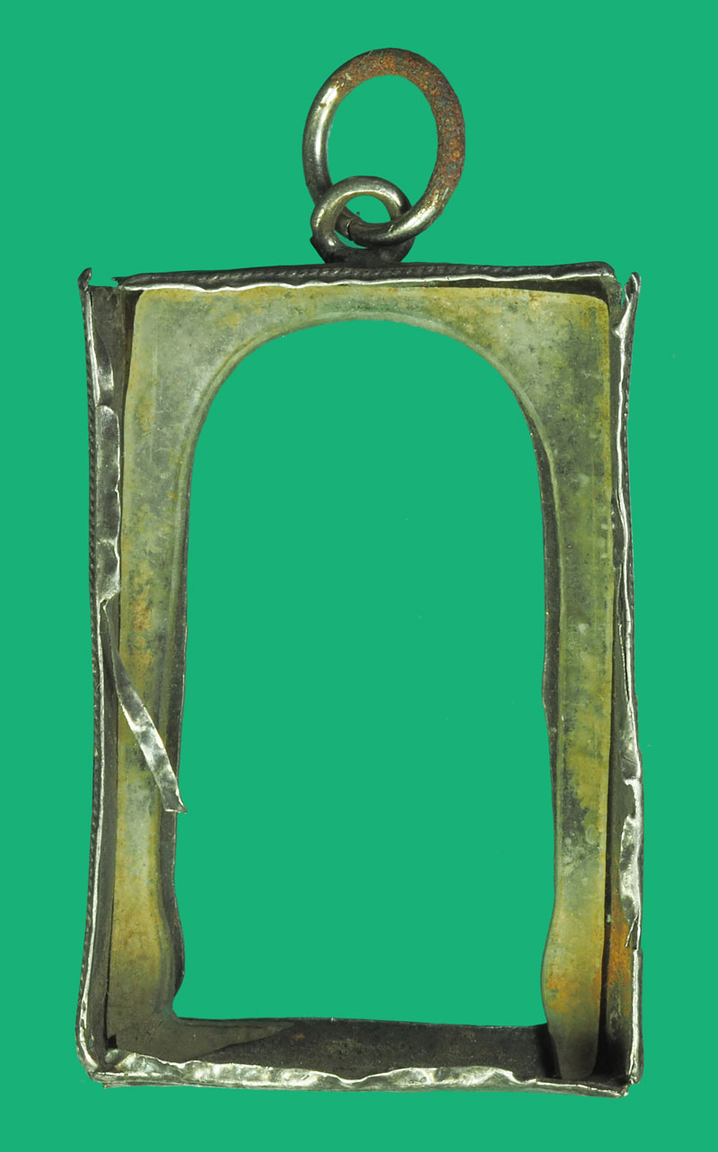 *38587 กรอบเงินเก่า ฝาปิดด้านหลังไม่มี เหมาะสำหรับใส่สมเด็จวัดระฆัง 17