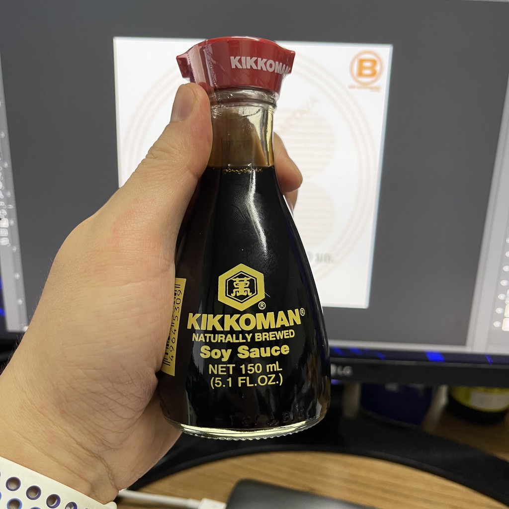 คิคโคแมน ซอสถั่วเหลือง 150 มล. Kikkoman Soy Sauce 150 ml.
