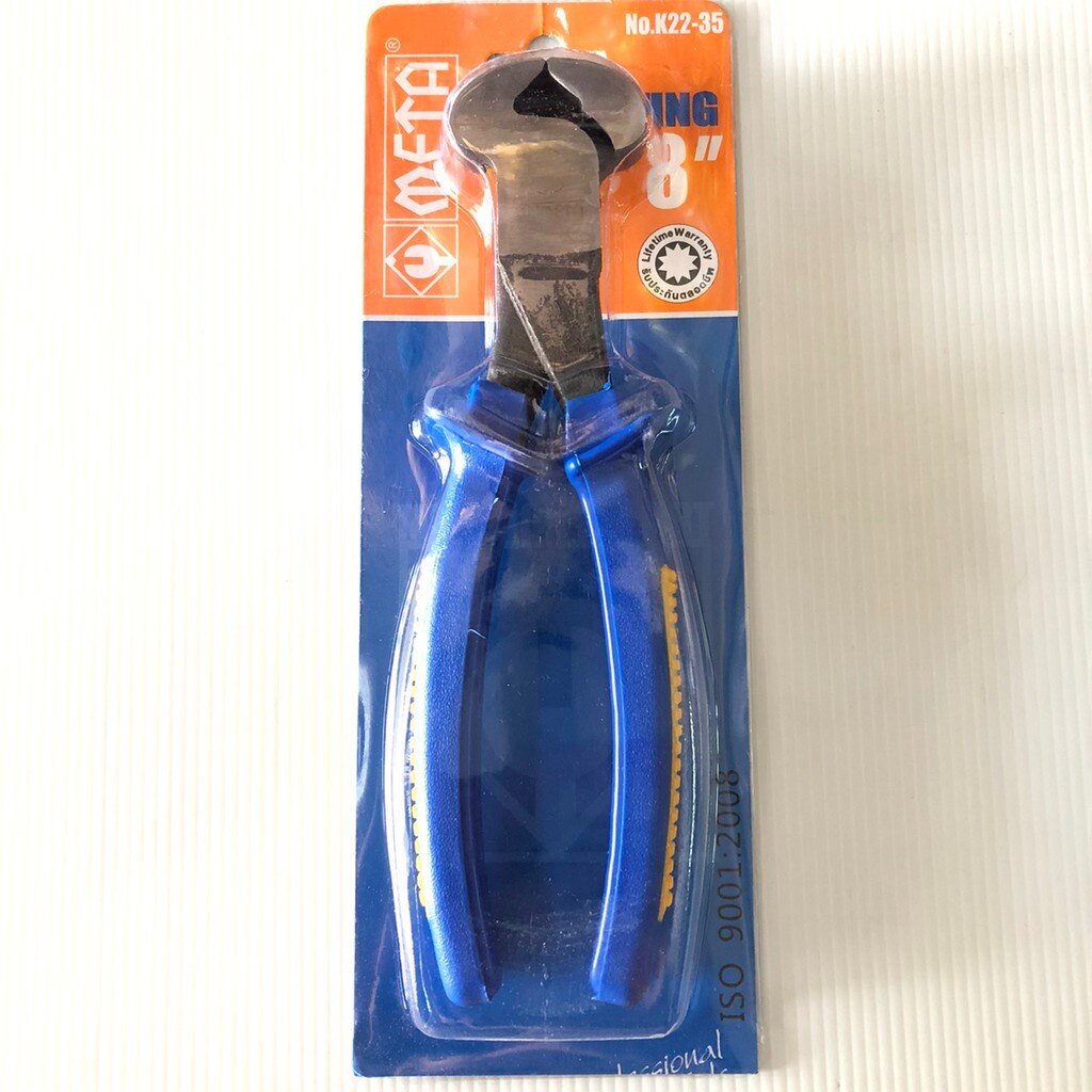 คีมตัดพลอย 8" META #22-35 อเนกประสงค์ ตัดตะปู ใหญ่ ใช้หนีบบิดลวดและตัดลวด