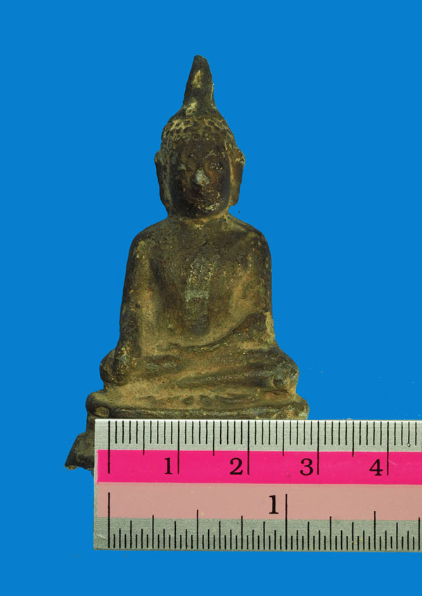 *31939 พระรัตนะหรืออยุธยาปลาย พิมพ์ทรงมารวิชัย ไม่ทราบเนื้อชินตะกั่วโบราณ หนักมาก หน้าตักกว้าง 1.2 นิ้ว 2