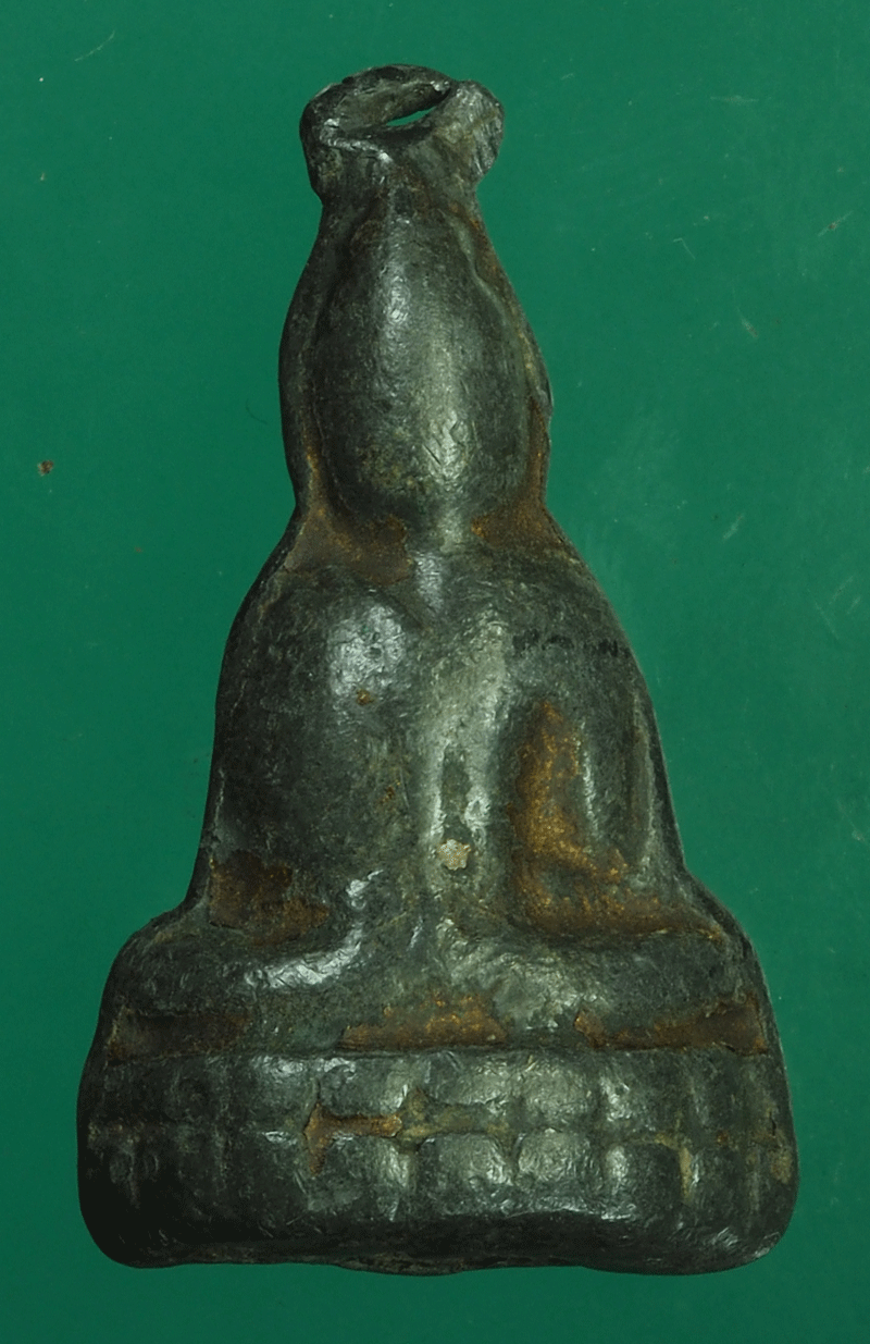 *27521 พระหล่อเนื้อชินตะกั่ว ลงบรอนซ์เก่า ไม่ทราบที่ 13