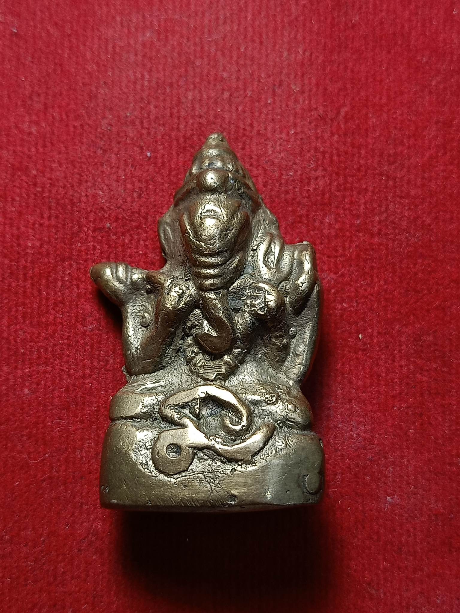 พระกริ่งเขมร อุปคุตเขมร เนื้อโลหะเก่า (SKU-02483)
