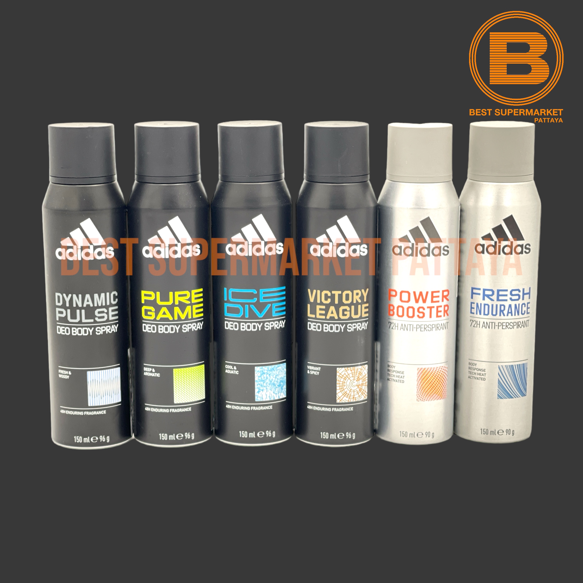 อาดิดาส ดิโอ บอดี้สเปรย์ 150 มล. Adidas Body Spray 150 ml.
