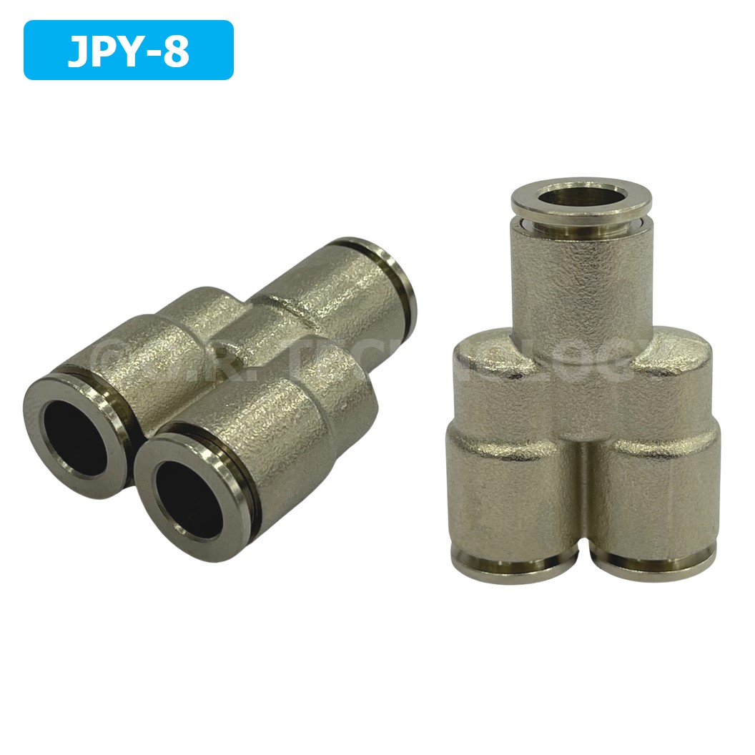 (1ชิ้น) JPY-8 ข้อต่อลม สแตนเลส 3ทาง ตัวY STAINLESS 3 Way Air Connector JPY Pneumatic 3 Ways Fitting ข้อต่อลมสแตนเลส สำหรับ สายลม 8x5mm