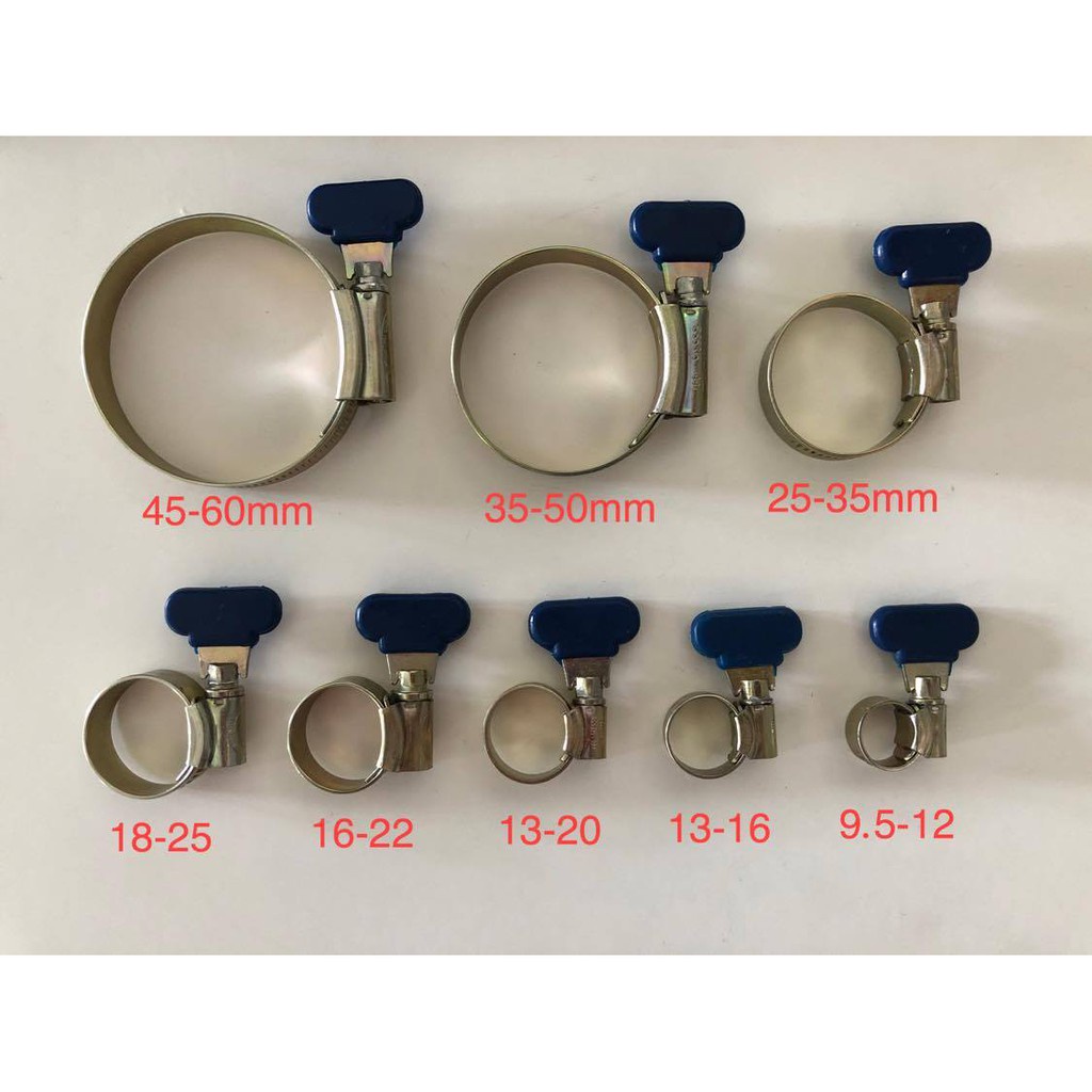 กิ๊ปเหล็กรัดท่อ แบบหางปลาตรา ORBIT (ราคารวมแวท) [มีครบทุกไซส์] ราคาส่ง ขายยกกล่อง ได้ของแท้แน่นอน !!!