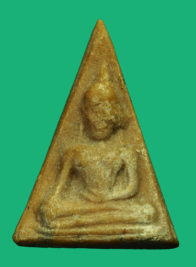 *35057 พระนางพญาพิมพ์เศียรโต หลวงพ่อกวย วัดโฆษิตราราม ชัยนาท เนื้อผงน้ำมัน 27