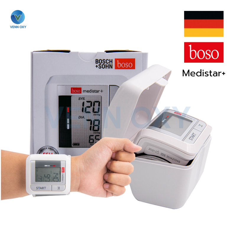 เครื่องวัดความดันแบบสายรัดข้อมือ Boso รุ่น Medistar+