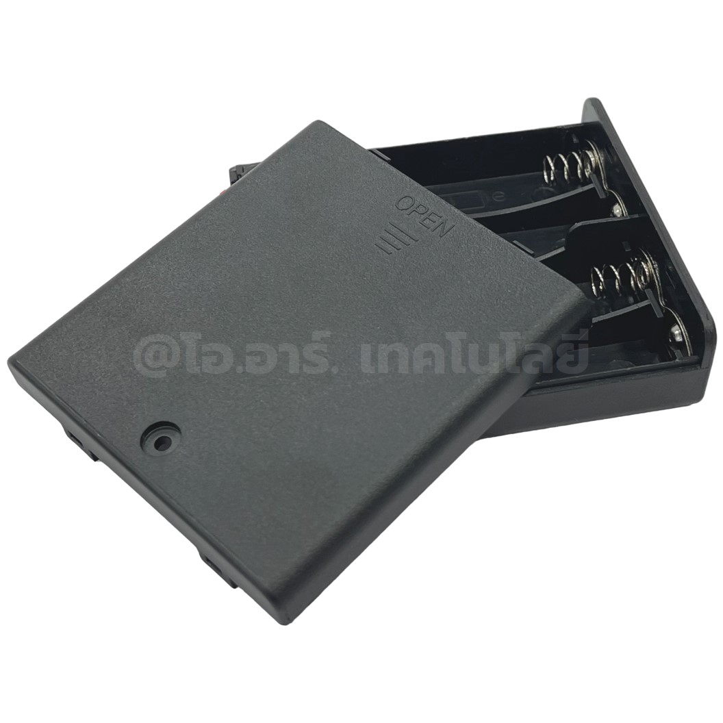 BH-AA รางถ่าน AA 1/2/3/4/8ก้อน แบบมีฝาปิด/ไม่มีฝาปิด อนุกรม Battery Holder Case Box AA 1.5-12VDC