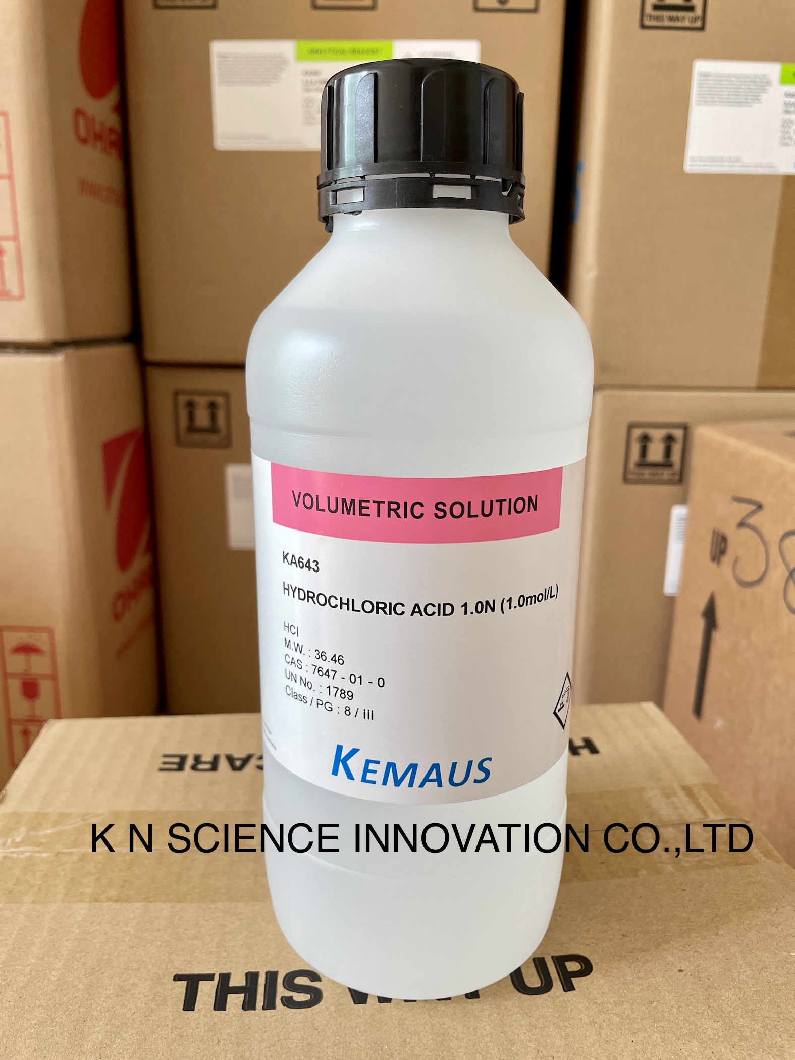 HYDROCHLORIC ACID 1.0 N Volumetric Solution KemAus 1 LT KA643