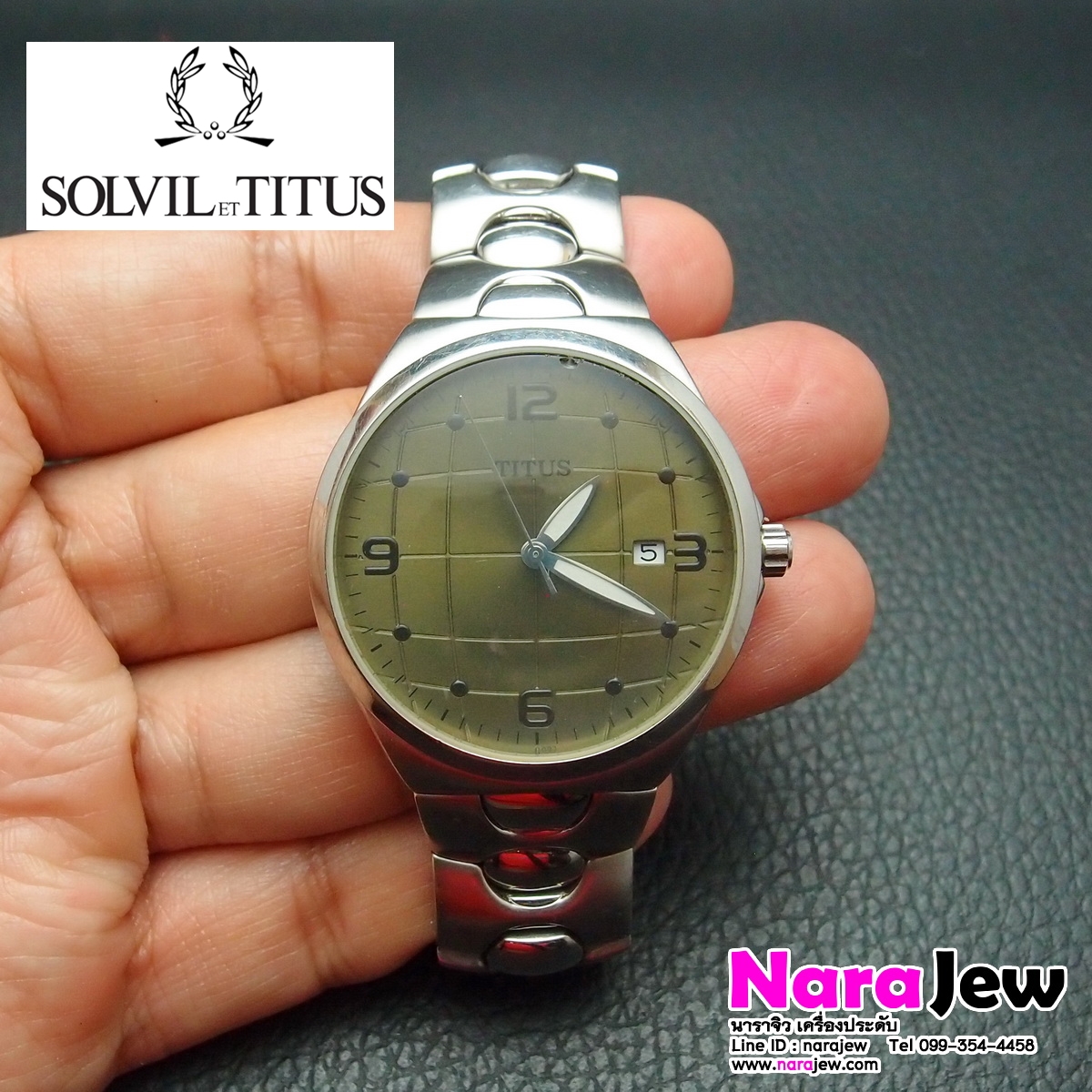 นาฬิกา TITUS หน้าปัดสีเขียว ของหลุดจำนำ