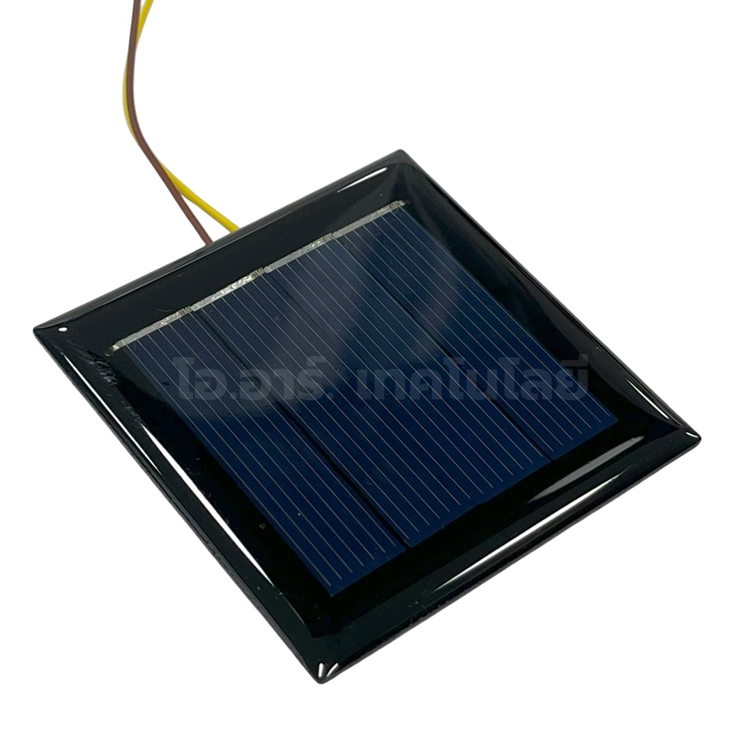 แผ่นโซล่าเซลล์ ขนาดเล็ก พร้อมสาย สำหรับงานประดิษฐ์ Mini Solar cell with cable DIY kit แผงโซล่าเซลล์ พลังงานแสงอาทิตย์ การทดลอง