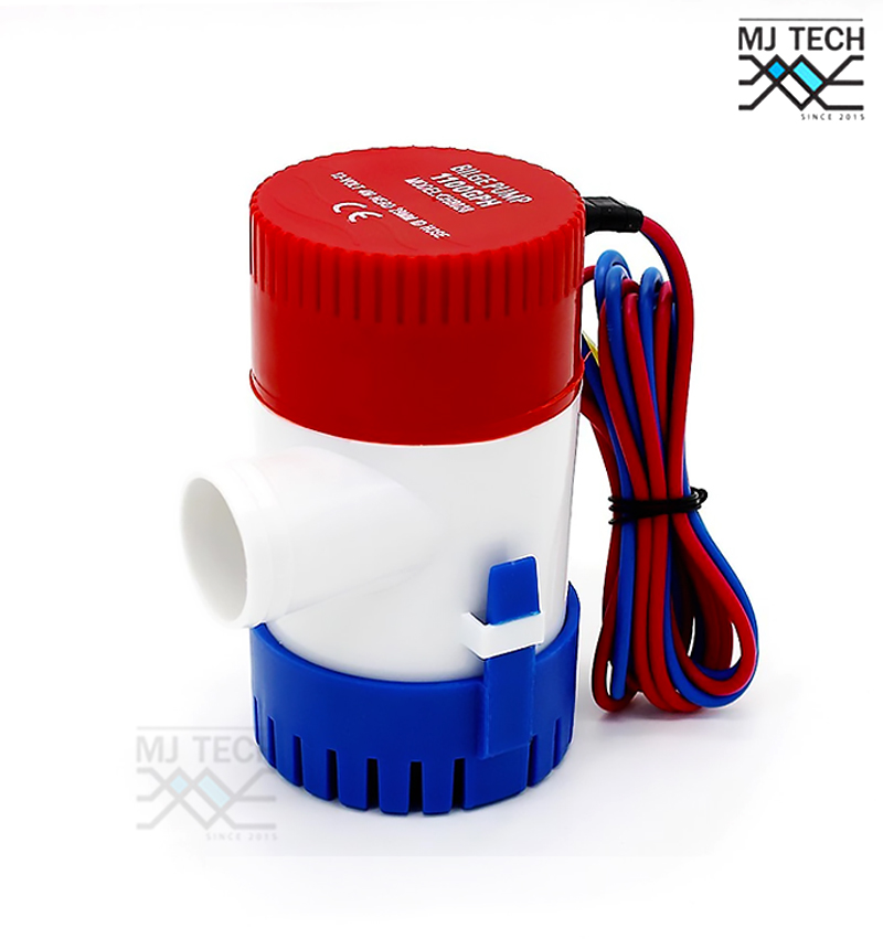 BILGE PUMP ปั๊มน้ำโซล่าเซลส์ ปั้มน้ำ บ่อปลา / น้ำพุ / ปลูกผัก / น้ำตก / ปั้มน้ำเรือ DC 12V 1100GPH