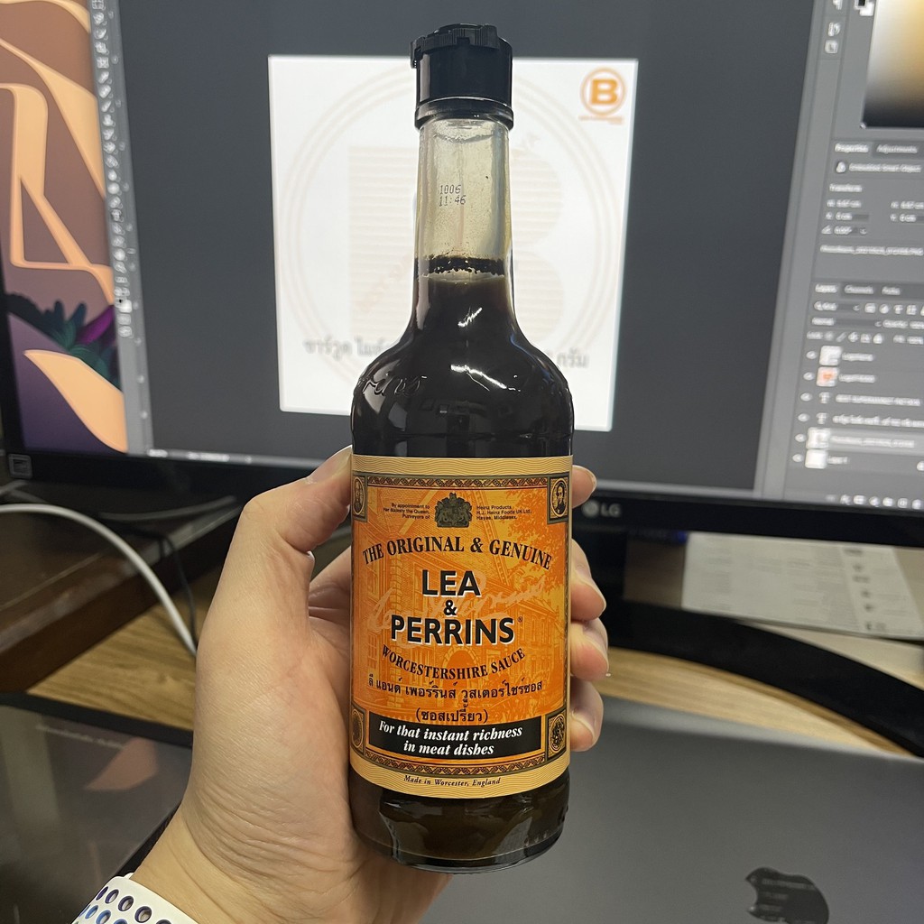 ลี แอนด์ เพอร์รินส์ วูสเตอร์ไชร์ซอส 290 มล ซอสเปรี้ยว Lea & Perrins Worcestershire Sauce 290 ml.