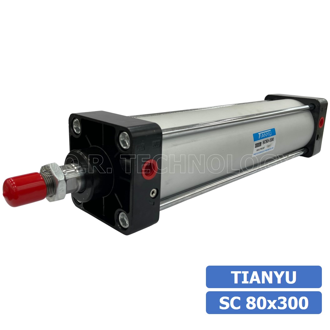 SC80 กระบอกลม รุ่นมาตรฐาน กระบอกลม 4 เสา Standard Cylinder Air Pneumatic SC (Bore 80 x Stroke 25-400)