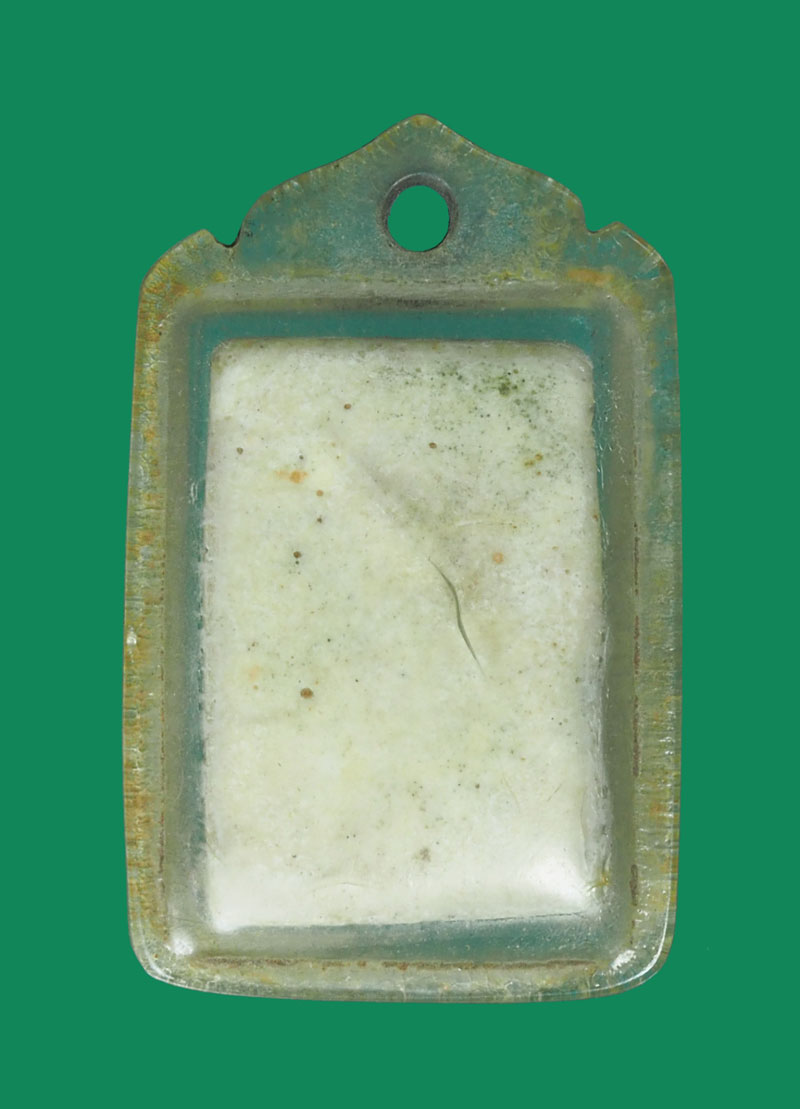 *32667 พระสมเด็จคะแนน ฐานสามชั้น เลี่ยมพลาสติกเก่า ไม่ทราบที่และปีสร้าง 9