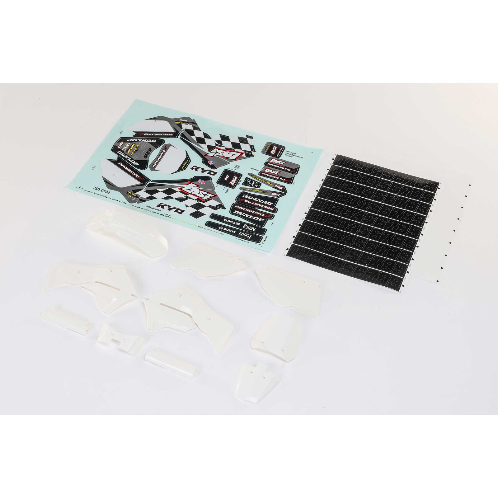 LOS260005 White Plastics with Wraps: Promoto-MX