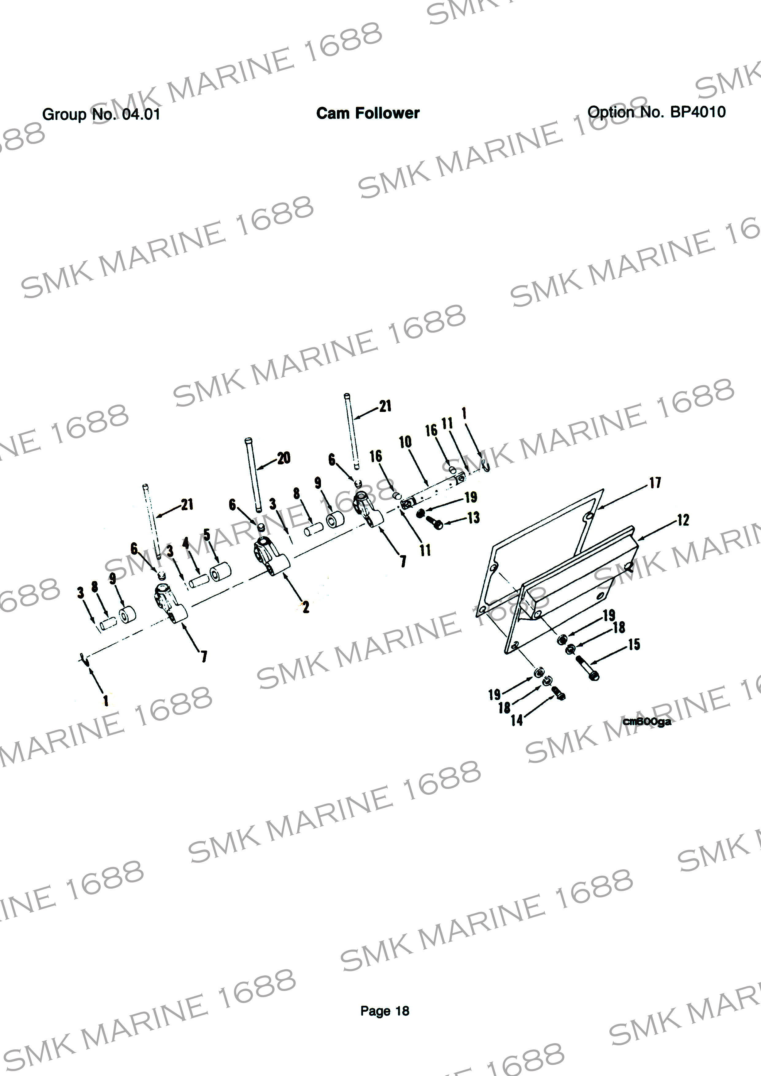 Cummins K Series 3009631 Camshaft Cover / ฝาครอบCamshaft