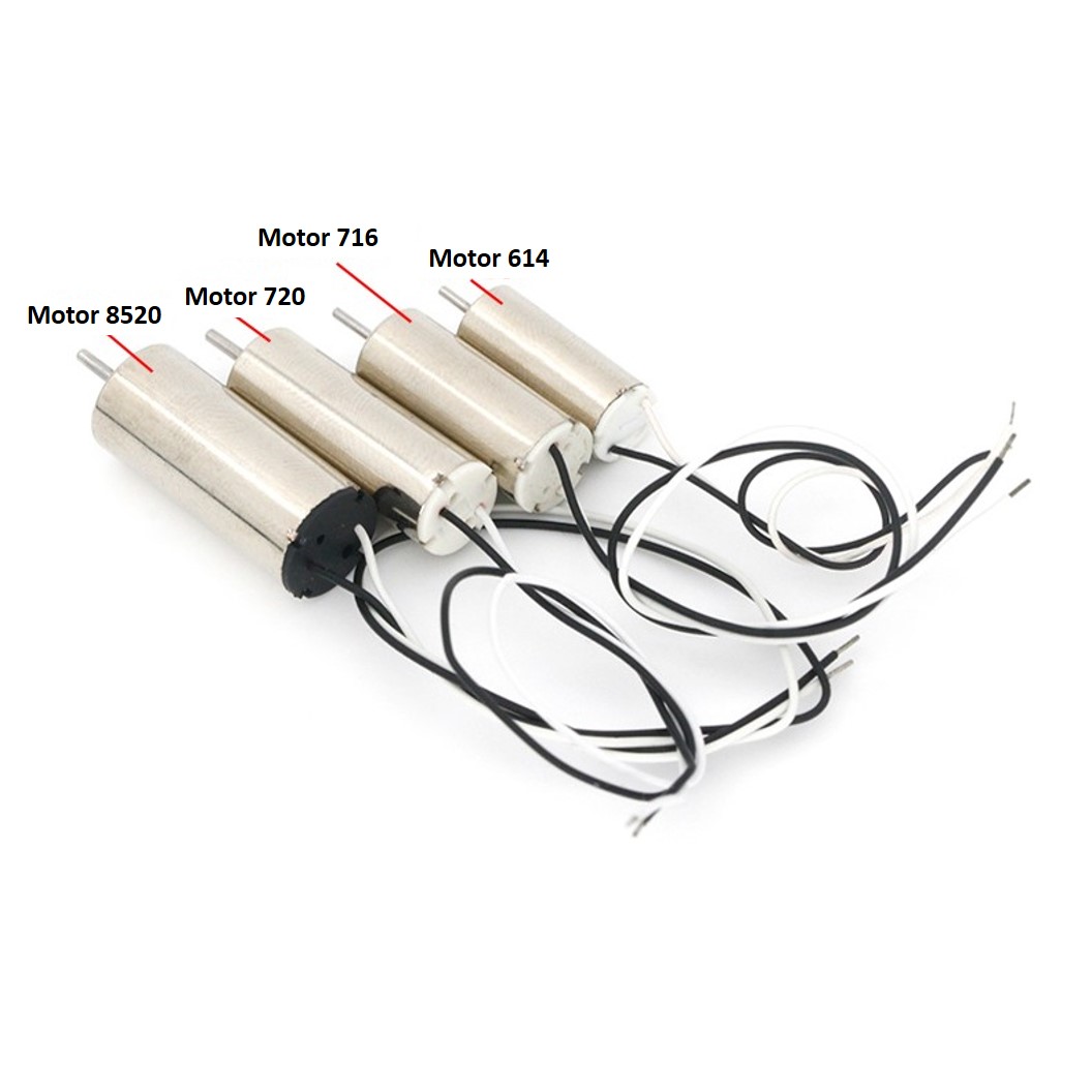 (1ชิ้น) มอเตอร์โดรน มอเตอร์จิ๋ว 408/412/612/614/716/720/820 3.7V 20000-50000RPM Hollow cup Coreless Motor Drone มอเตอร์เครื่องบิน