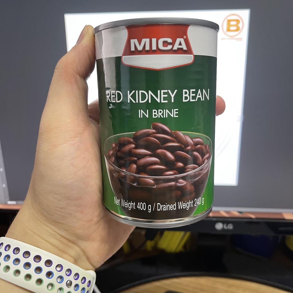 ไมก้า ถั่วแดง ในน้ำเกลือ น้ำหนักสุทธิ 400 กรัม Mica Red Kidney Bean in Brine 400 g.
