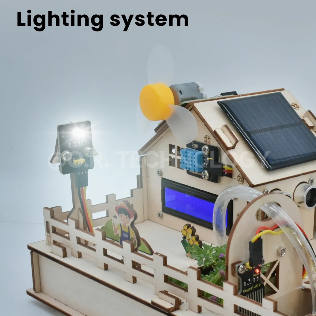 KEYESTUDIO ESP32 IOT Smart Farm Starter Kit ชุดส่งเสริมการเรียนรู้ ฟาร์มอัจฉริยะ ESP-32 ชุดประกอบ ชุดเริ่มต้นเรียนรู้ Arduino Scratch 3.0
