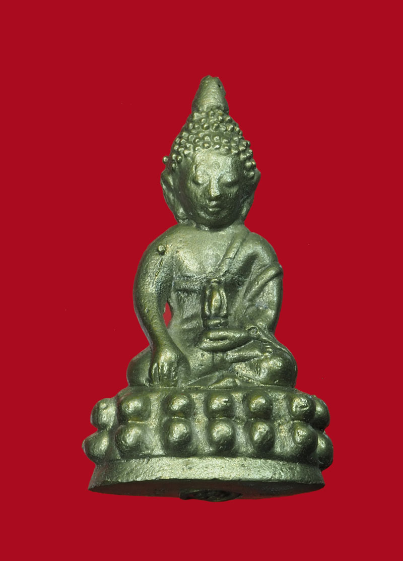 *30763 พระกริ่งไตรมาส หลวงปู่กลีบ วัดตลิ่งชัน กรุงเทพ หมายเลขประจำองค์พระ 629 กล่องเดิม 7