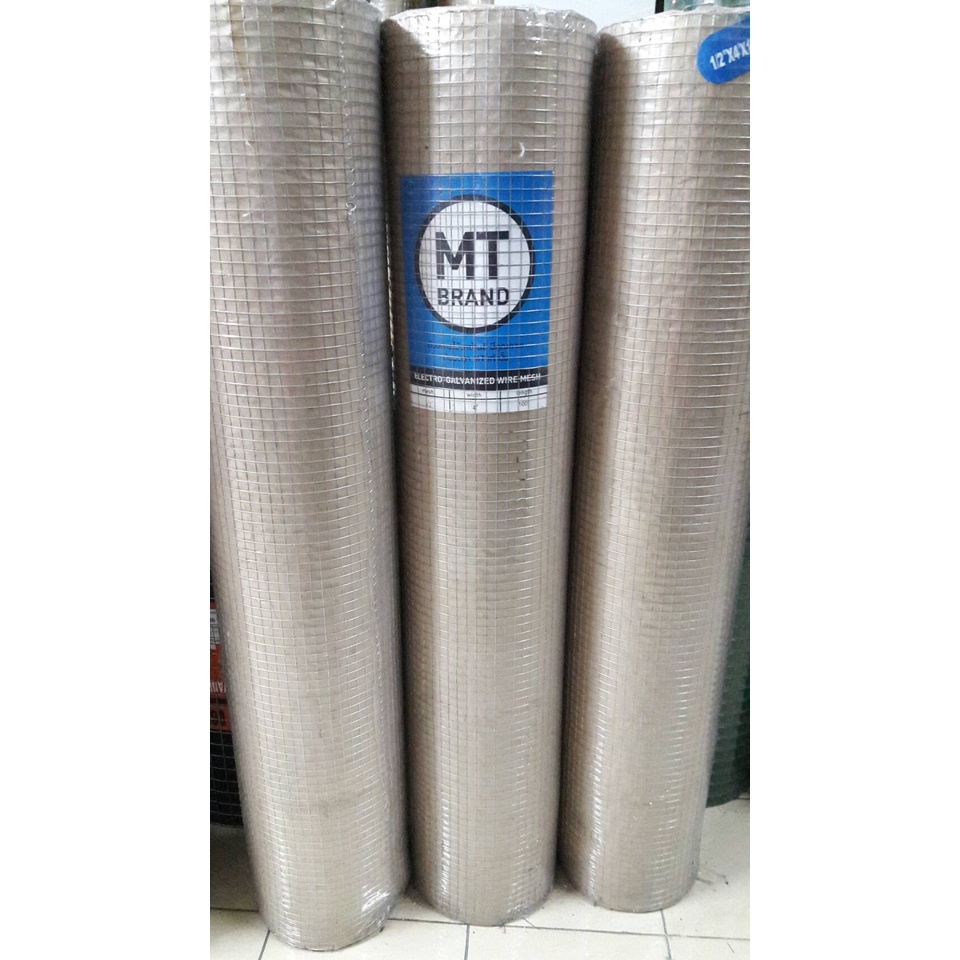 ลวดตาข่ายกรงไก่ MTฟ้า 4 ฟุต ตาข่ายสี่เหลี่ยม ตาข่ายกรงไก่ ตาข่าย ลวดกรงไก่ ตาข่ายกรงนก ลวดตาข่ายกันนก ตาข่าย MT ฟ้า 4'