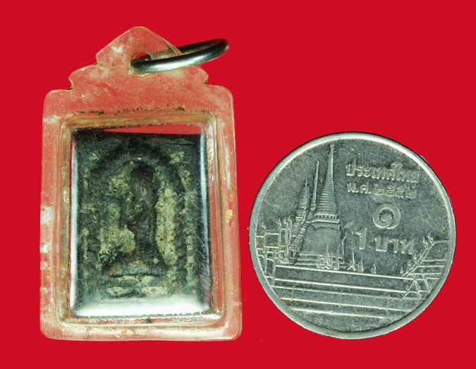 ขายแล้ว*36502 นางกวักหลวงพ่อกวย วัดโฆษิตราราม ชัยนาท เลี่ยมพลาสติกเก่า ถึงยุค 9.1