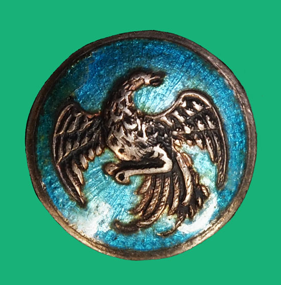 ขายแล้ว*35369 เม็ดกระดุมเงินลงยา นกวายุภักตร์ (สัญญาลักษณ์กระทรวงการคลัง) ยุค ปี พ.ศ. 24XX 16