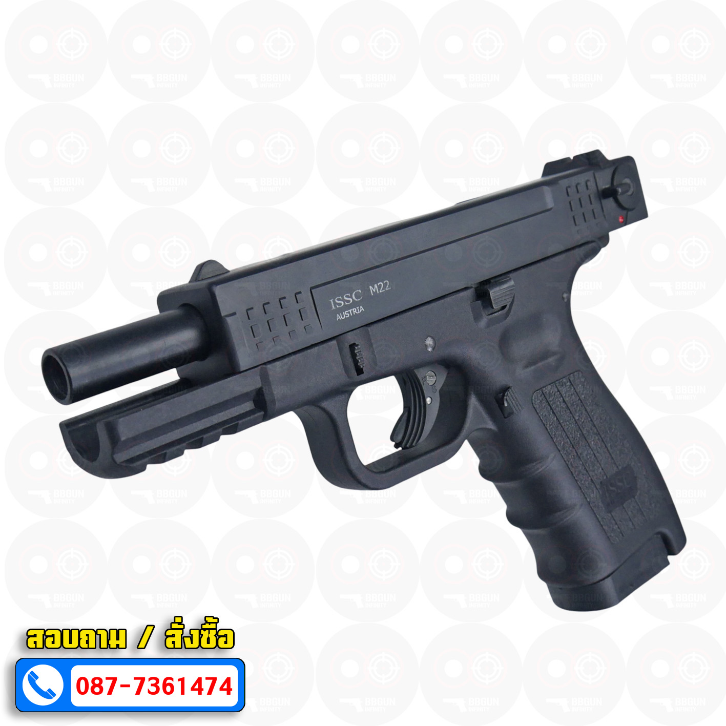 แบลงค์กัน Ceonic Issc M22 สีดำ 9mm P.A.K แบลงค์กัน blank gun