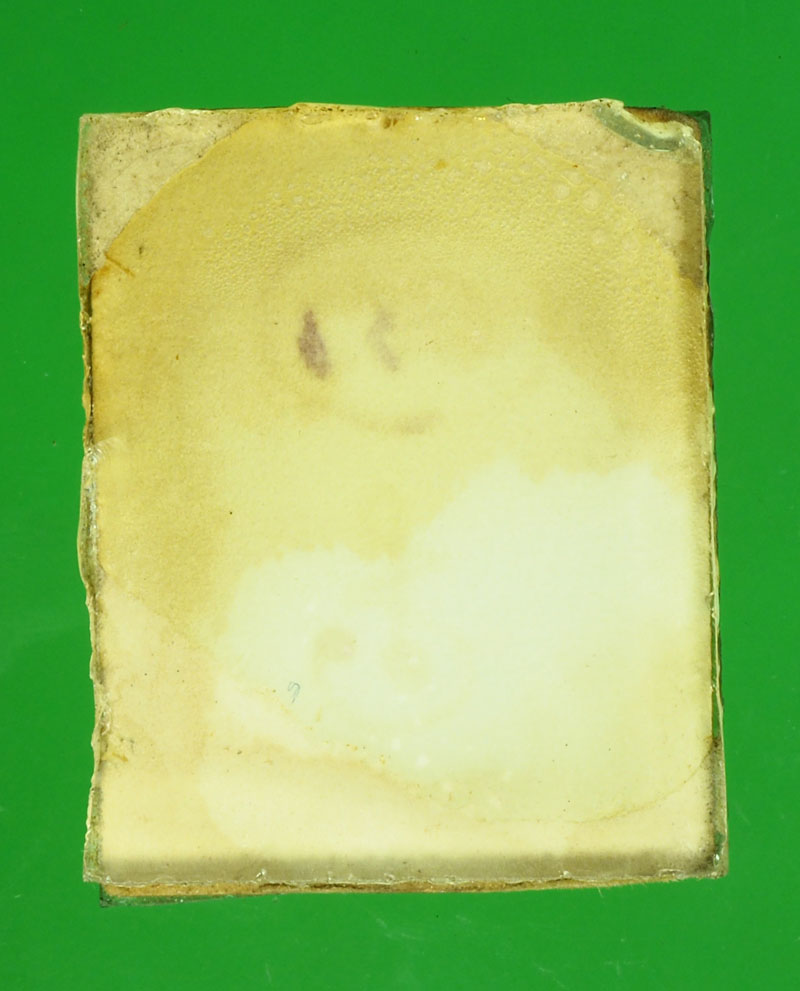 29726 รูปถ่ายอัดกระจก รูปพระพุทธ ปางสมาธิเก่า ไม่ทราบที่และปีสร้าง 3