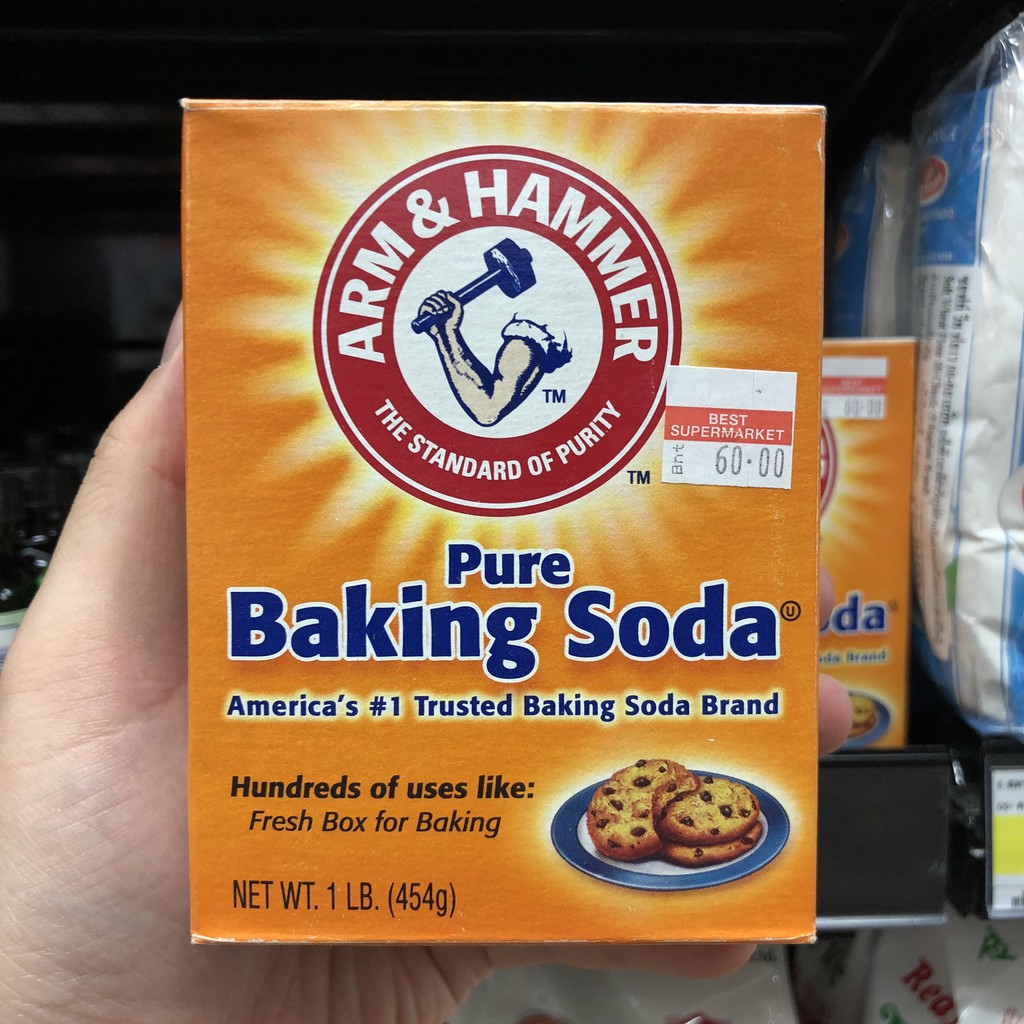 อาร์มแอนด์แฮมเมอร์ เบคกิ้งโซดา 454 ก. Arm & Hammer Banking Soda 454 g.