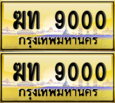 ทะเบียน 9000 ป้ายประมูล - ฆท 9000 พร้อมส่งมอบ จากกรมขนส่ง (เลขสวย)