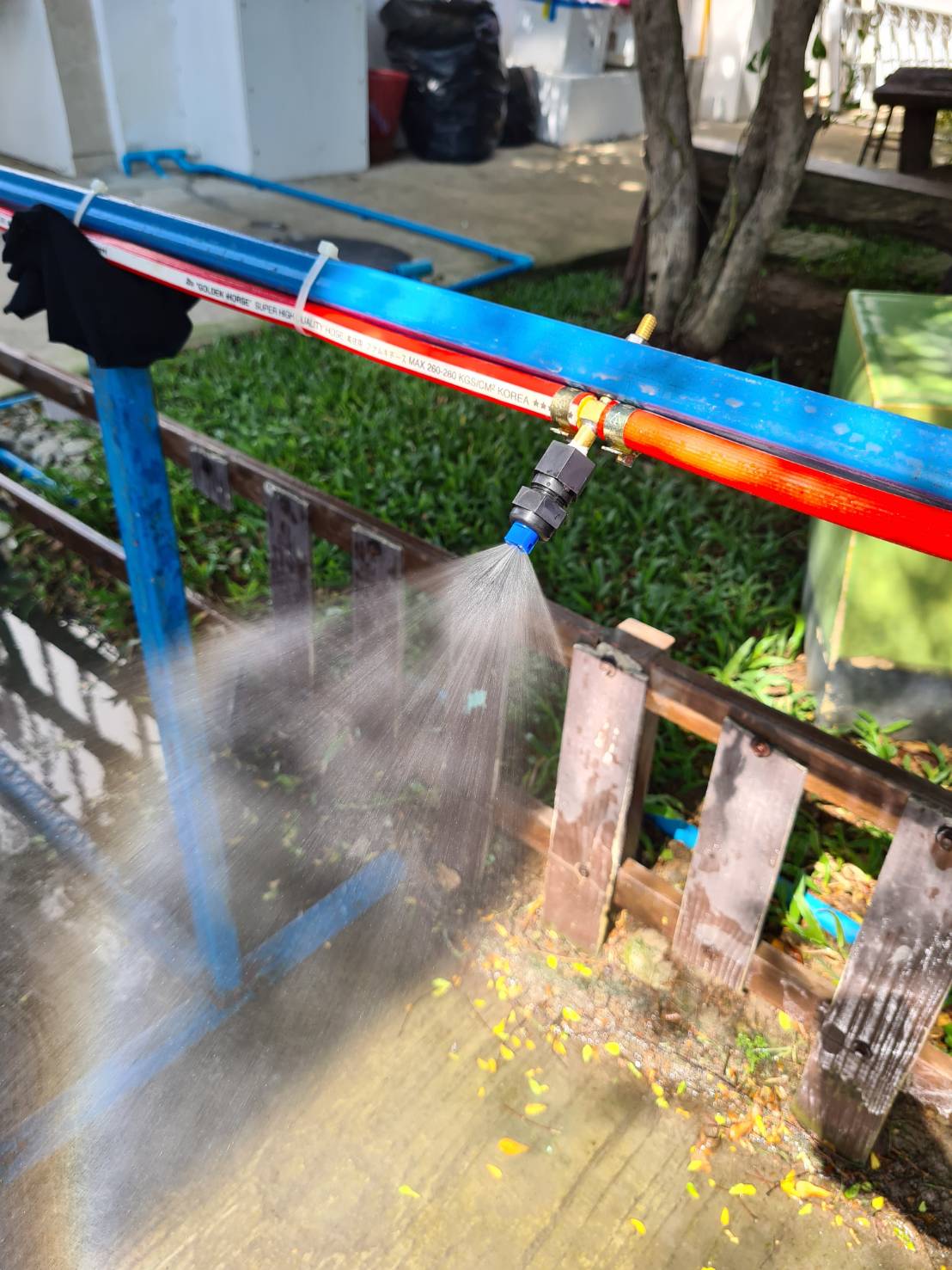 ชุดหัวฉีดทองเหลือง ผ่ากลาง