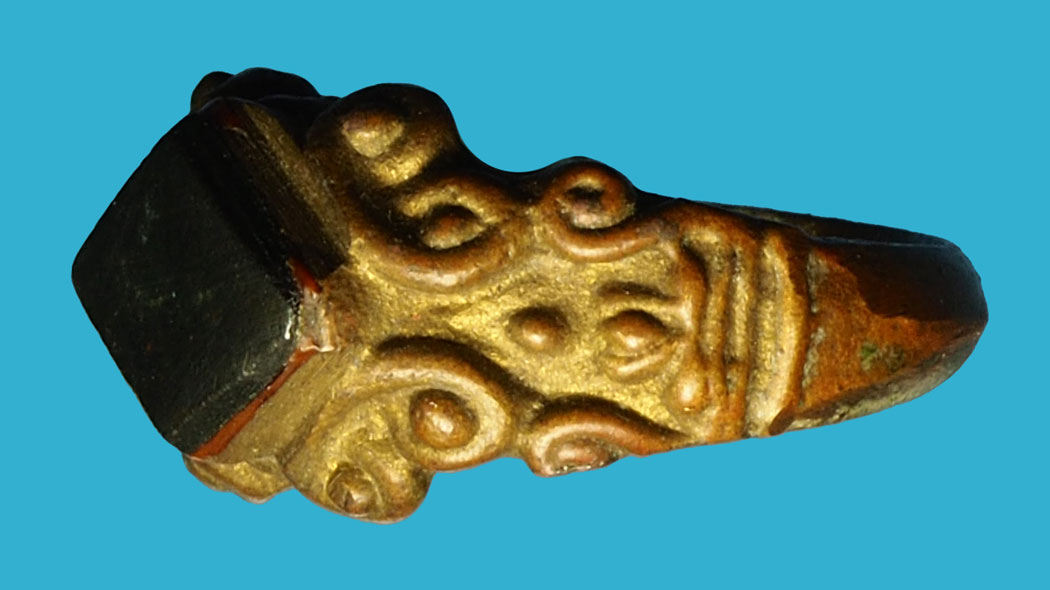 *36582 แหวนทองผสม หัวเมฆพัตร หลวงพ่ออิ่ม วัดหัวเขา สุพรรณบุรี (เจ้าของเดิมตะไบแต่งตัวแหวนและหัวเมฆพัตรเป็นหัวเหลี่ยม) 12