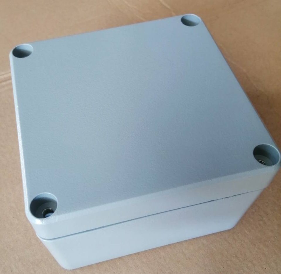 LV1616-1 กล่องอลูมิเนียม (Aluminum Enclosure IP66) Size :160x160x90mm"TIBOX"
