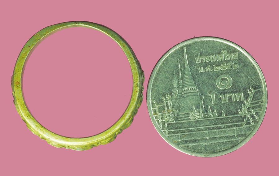 ขายแล้ว*38416 แหวนมงคลเก้า หลวงพ่อใหญ่ วัดตาล ปี2516 หลวงพ่อทบ จ.เพชรบูรณ์ สภาพสวย 56