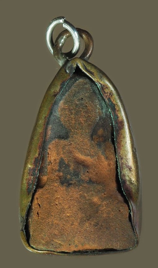 *40278 พระกรุวัดตะไกร วัดพระพุทธบาท สระบุรี เนื้อดิน เลี่ยมกรอบ หลายสิบปี 13