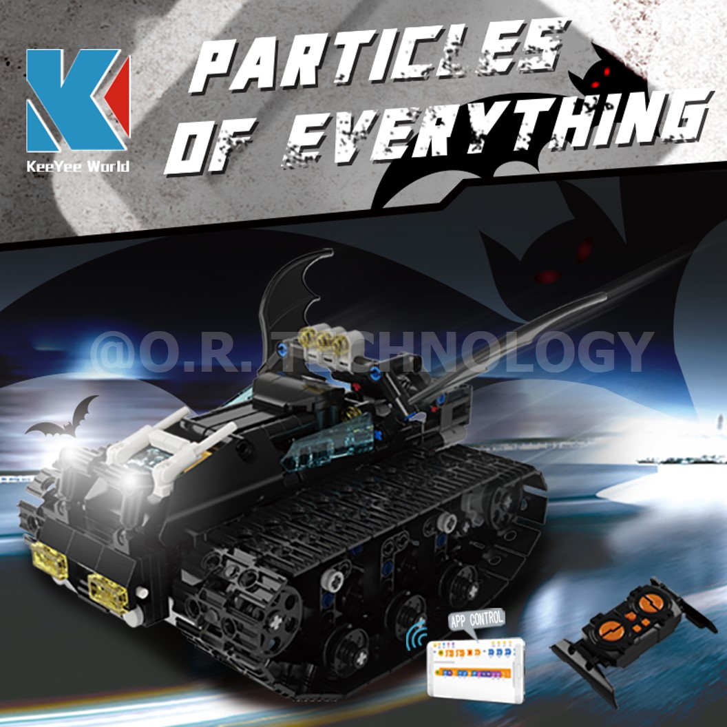 KEEYEE WORLD K96128 ชุดเรียนรู้ เสริมทักษะ Bat Mobile Tank ตัวต่อ STEAM Educational Programmable Robot Kit Building Block