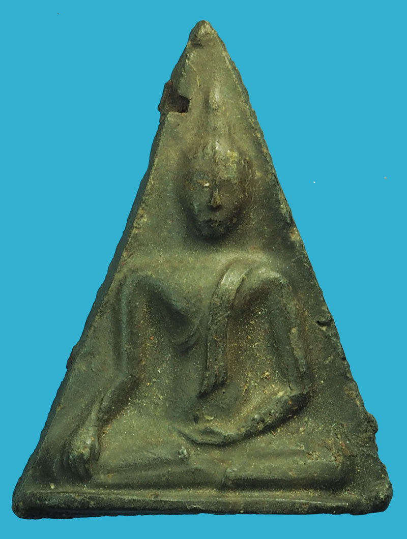 ขายแล้ว*37594 พระานางพญาเสน่ห์จันทร์ หลังยันต์ หลวงพ่อไซร์ วัดช่องลม อุตรดิตถ์ เนื้อดินผสมผง 92