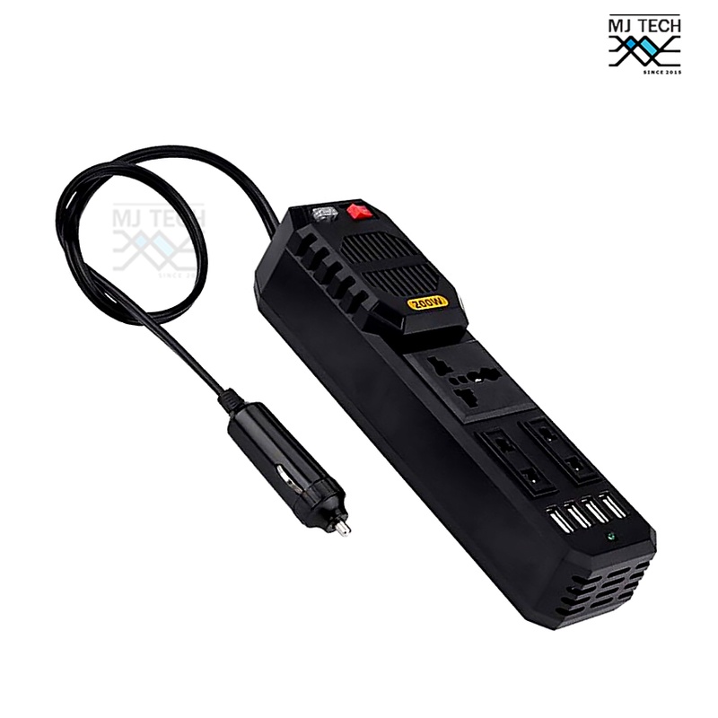 CAR POWER INVERTER CONVERTER 200W DC 12V to AC 220V รุ่น E8981