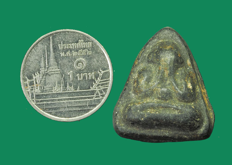 *31868 พระปิดตา เนื้อผงใบลานเก่า ไม่ทราบที่และปีสร้าง 6