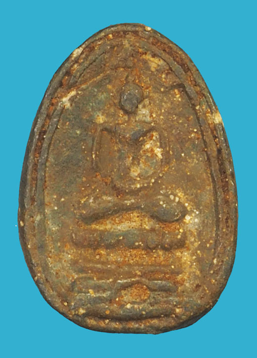 *35780 พระปางสมาธิ กรุวัดกลาง สมุทรปราการ เนื้อชินตะกั่วสนิมแดง 77