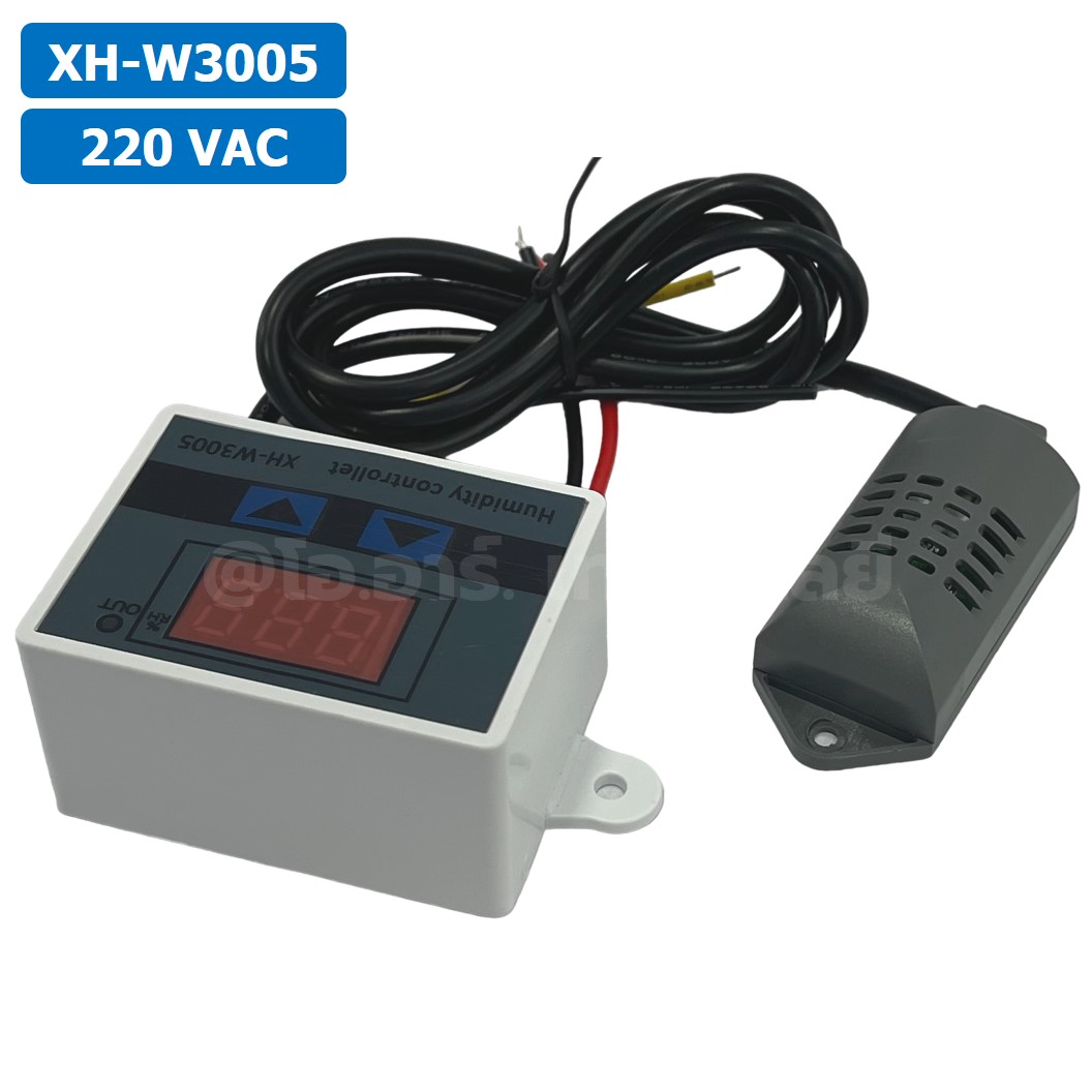 XH-W3005 220VAC เครื่องควบคุมอุณหภูมิ และความชื้น Digital Temperature and Humidity Controller Thermostat Switch Probe AC 220V