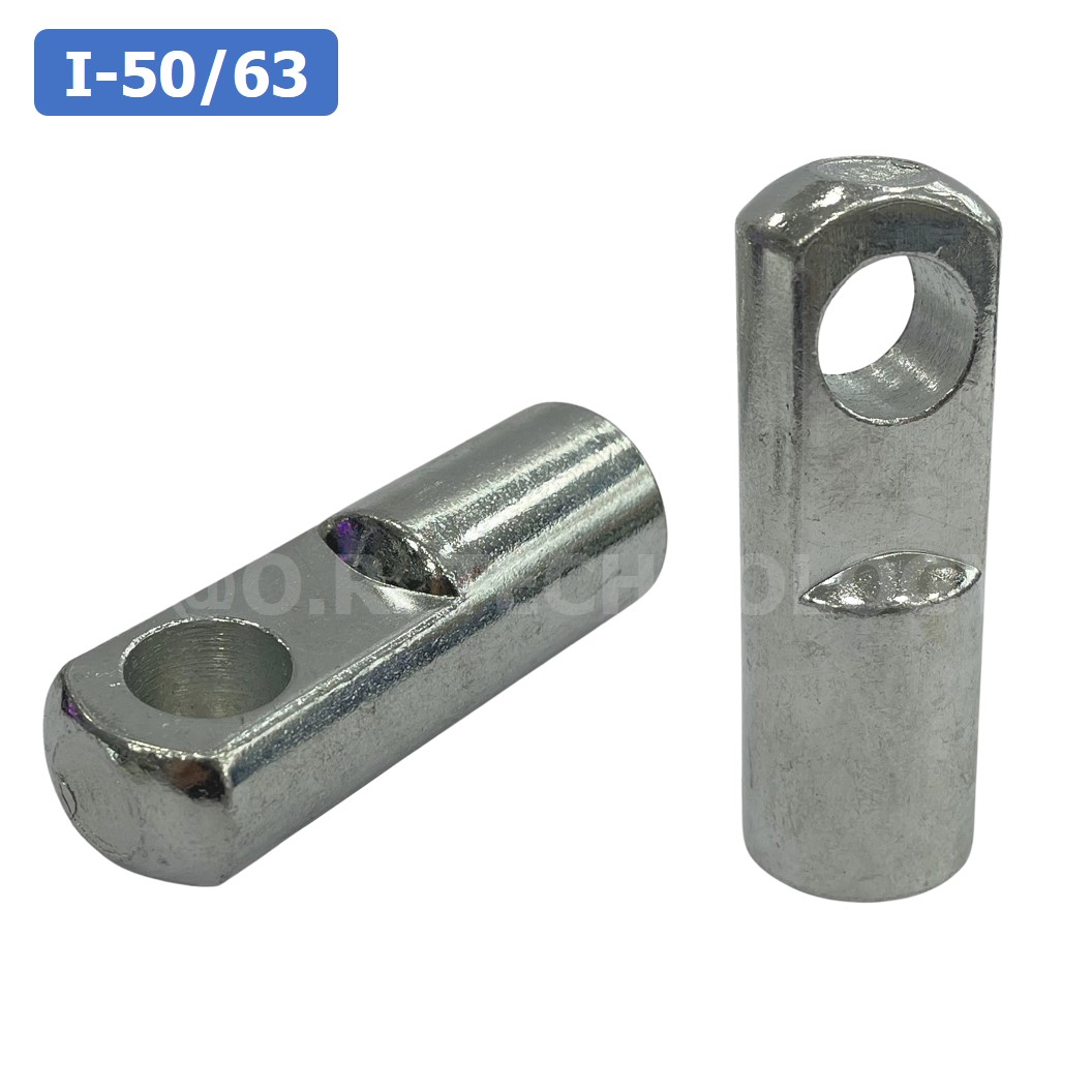 (1ชิ้น) I-50/63 I-50 I-63 ตัวยึดแกนกระบอกลม แบบตรง I Joint Air Cylinder สำหรับกระบอกลม SC 50/63 ขายึดกระบอกลม ตรง ตัวต่อปลายแกนกระบอกลม เกลียวใน M16x1.5