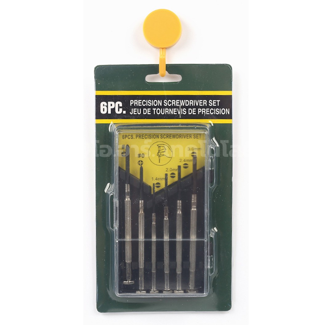 SCREW-006 ชุดไขควง 6ชิ้น Precision Screwdriver set 6 Pcs ไขควง ไขควงนาฬิกา ไขควงเล็ก ไขควงแว่นตา ชุดไขควงเล็ก