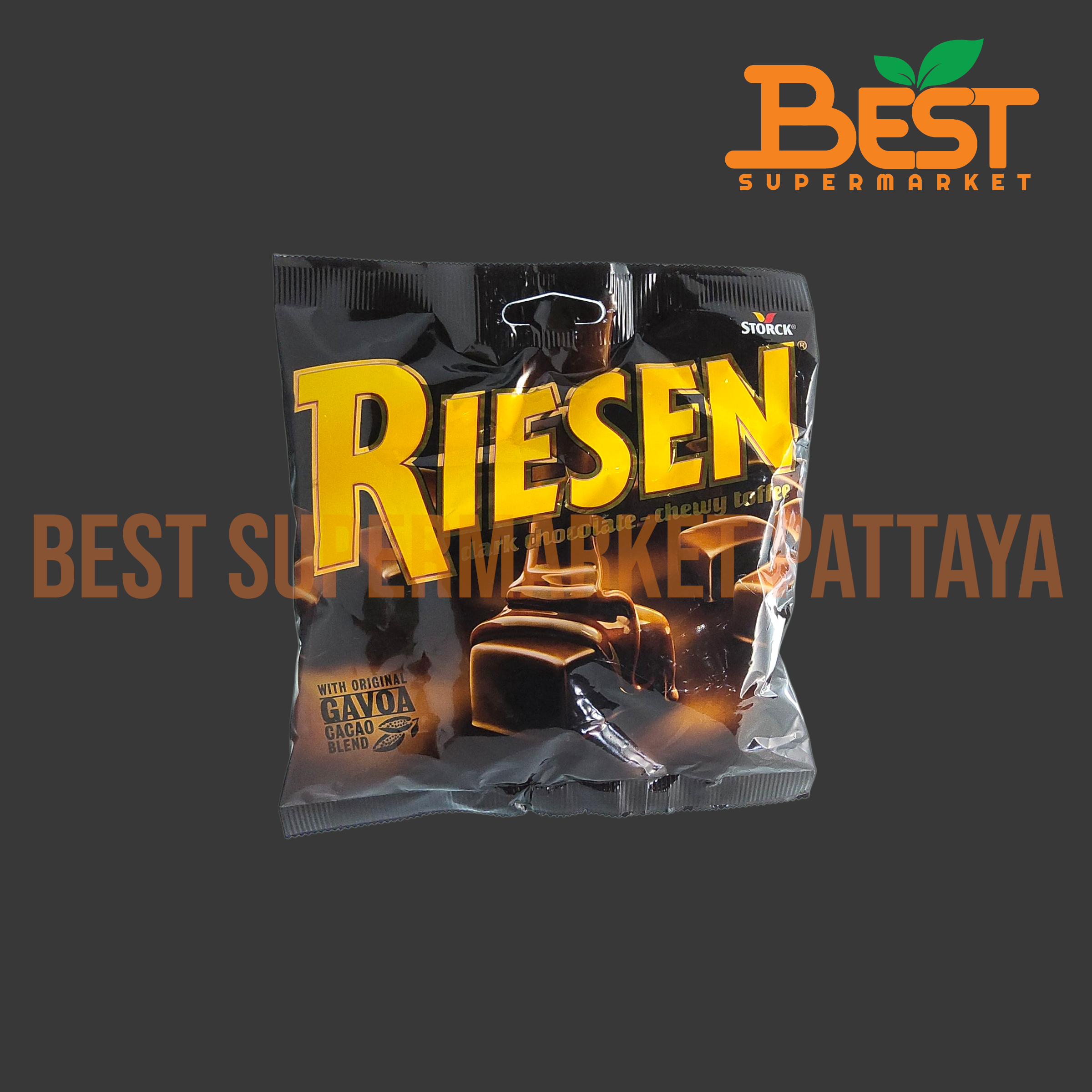 สตร็อค รีเซน (ทอฟฟี่ รสช็อกโกแลตเคลือบช็อกโกแลต 150 กรัม.Storck Riesen 150 g.