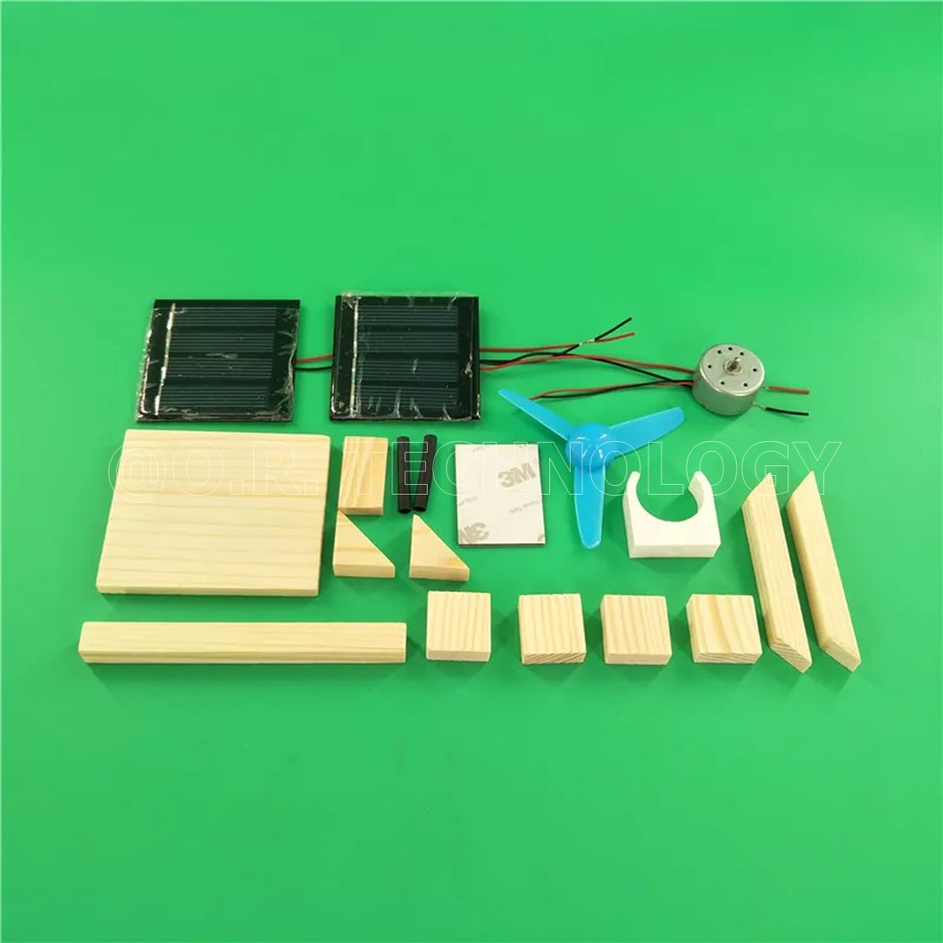 (1ชิ้น) NA510 ชุดประกอบไม้ กังหันลมโซล่าเซลล์ DIY Mini Solar Wooden Toy Cars Science Educational Toys (ไม่ต้องใช้ถ่าน) ชุดเรียนรู้ ชุดของเล่นกังหันลมพลังงานแสงอาทิตย์