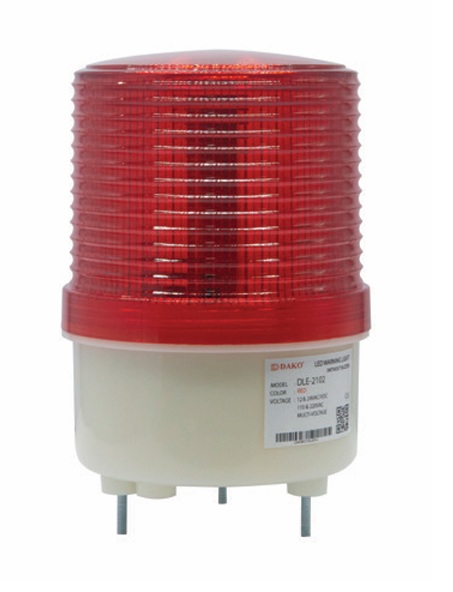 DLE-2102J-G ไฟหมุน LED 3.5 นิ้ว / สีเขียว (มีไซเรน 110dB ) 24VAC/VDC,110-220VAC, 220VAC ไฟหมุน ไฟเตือน ไฟฉุกเฉิน DAKO®